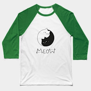 meow cat lover Baseball T-Shirt